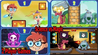 Science vs Magic - 2 Player Games Android Gameplay screenshot 1