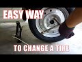 How to Change a Flat Tire on a Car Step by Step Using a Jack &amp; Tyre Wrench
