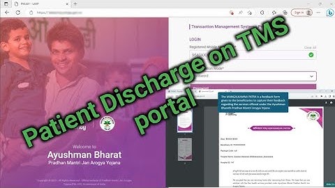 Patient Discharge On TMS Portal.