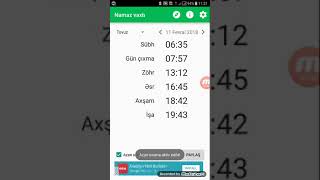 Anderoid  Namaz vaxtlari proqrami