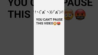 You CANNOT pause this video🤯 #fyp #fypシ゚viral #trending #trendingshorts ！Σ(×_×;)!