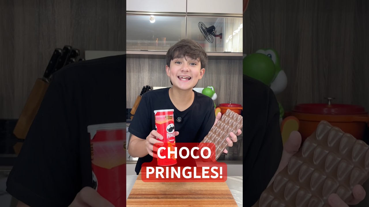 CHOCO-PRINGLES! 🍫🍟🧑🏻‍🍳 #chef #receita #shorts