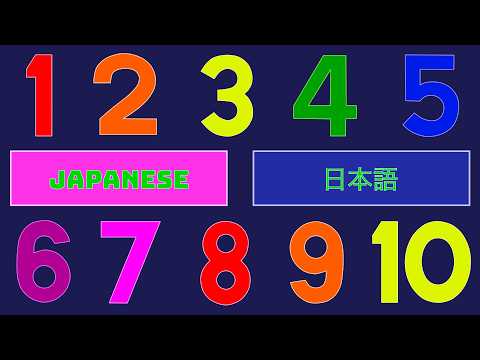 Singing the Numbers 1-10 in Japanese | 数字を歌おう1-10