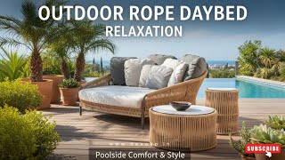Modern Rope Outdoor Daybed – “Crafted for Comfort, Built for Elegance.”#devokooutdoorfurniture