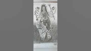 Devi chandraghanta Mantra Navratri 3rd day status Maa chandraghanta #Navratri #status #bavisketch