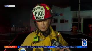 KTLA: Second Fire at South L.A. Building Spreads To Destroy Adjacent Church | June 13, 2024