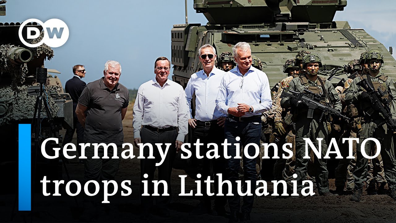 Germany to permanently station additional combat troops in Lithuania | DW  News - YouTube