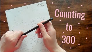 ASMR Counting To 300 ~ Dot To Dot Drawing (Soft Spoken) screenshot 2