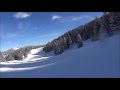 Red piste fast with falls