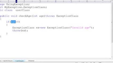 JAVA Programming Tutorial Throw and Throws Keyword