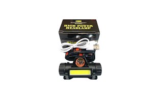 UKGPro - How to use USB rechargeable magnetic LED Headlight USB COB LED UHL-Q5C3