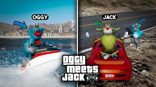 OGGY MEETS JACK WITH GTA 5 FULL GAMEPLAY