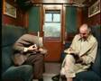 Mr Bean rides the train