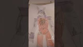I DREW RUINED GLAMROCK BONNIE FROM FNAF RUIN!!! #fnaf #drawing #fnafdrawing #art #fnafart