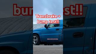 FULL VIDEO TOMORROW! Transbrake/bump box test 😁😁 #shorts #truck #sick #fast #car #fyp #trending