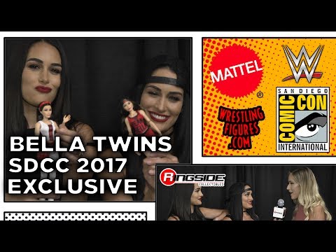 NIKKI AND BRIE BELLA - Mattel WWE Interview at SDCC 2017!