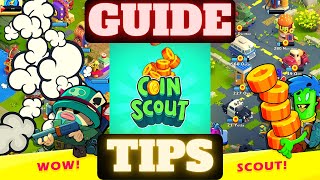 Coin Scout - Idle Clicker Game, beginner tips and tricks, guide, game review, android gameplay screenshot 1