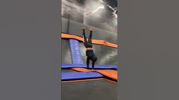 Landing my first twist at skyZone 🔥 #trendingshorts #shortsvideo #explore