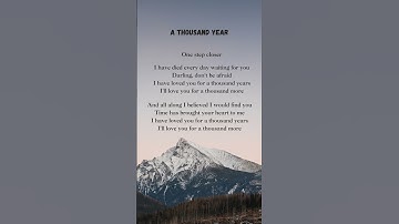 Thumbnail of A Thousand Year - Christina Perri