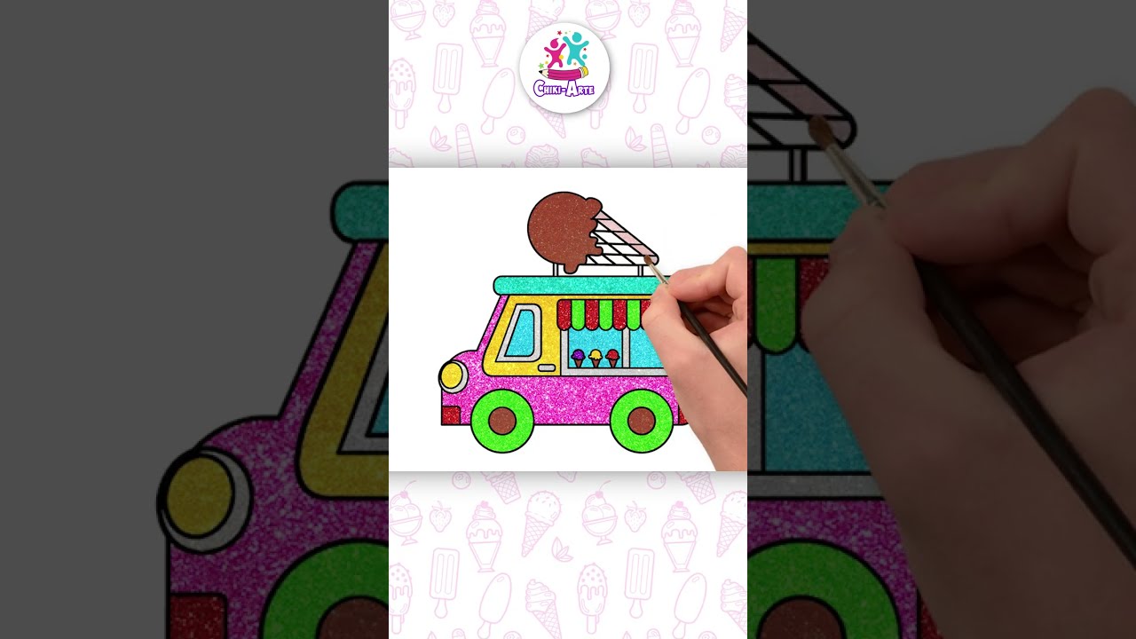 Cómo dibujar un camión de helados - Chiki-Arte #shorts #dibujo #drawing #drawingforkids