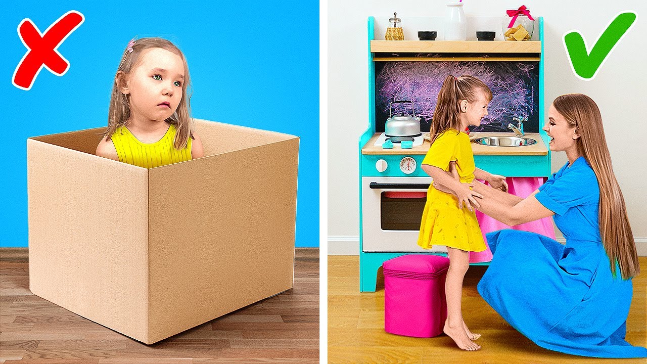 ⁣LEUKE KARTONNEN DIY'S VOOR CREATIEVE OUDERS || Eenvoudige Kinderkamer Make-overs