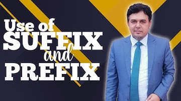 What is suffix and prefix | How to use Suffix and Prefix | Learn maximum vocabulary | Ferdaus Ahmed