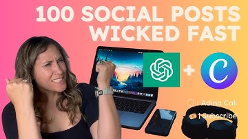 How to Create 100 Social Media Posts Wicked Fast... under 10 min.