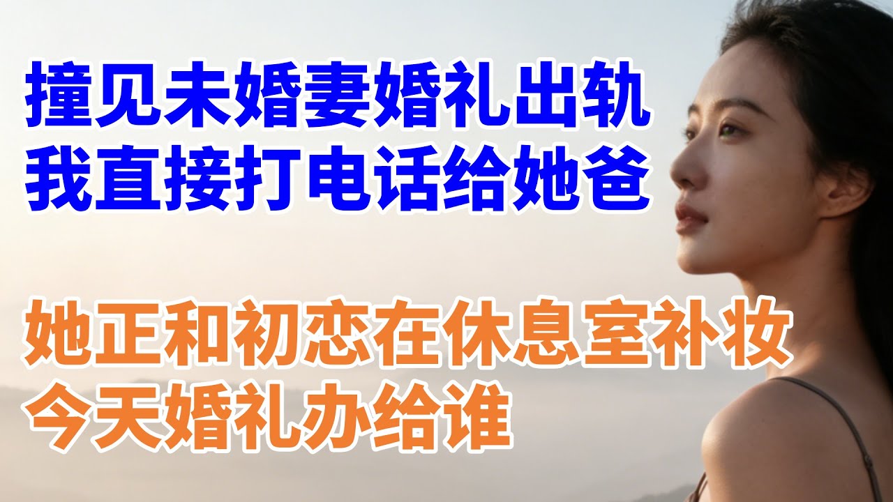 撞见未婚妻婚礼当天出轨,我直接打电话给她爸,您女儿正和初恋在休息室补妆,今天婚礼办给谁 - YouTube