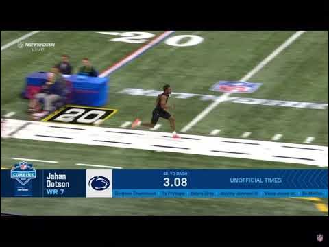 Jahan Dotson 40 Yard Dash - YouTube