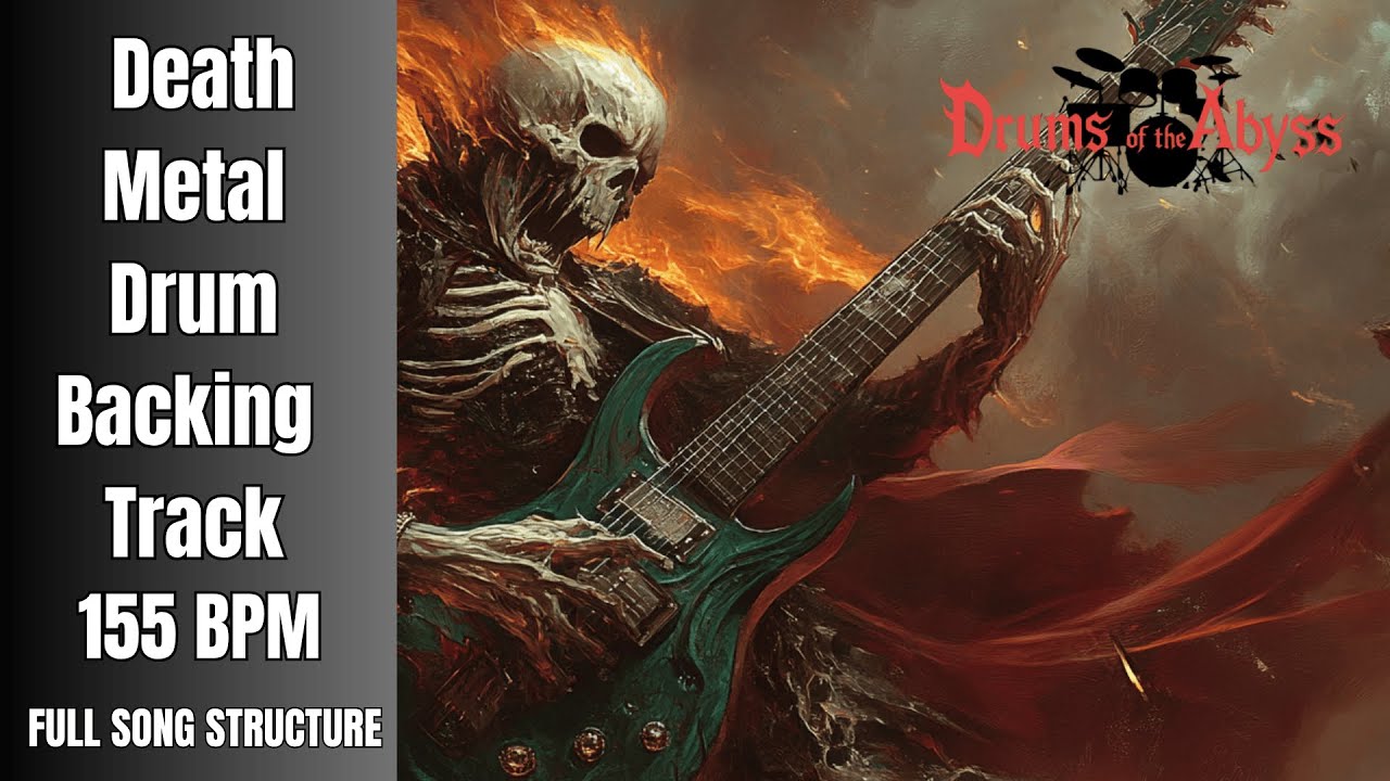 155 BPM Death Metal Drum Track – Driving Aggressive Groove - YouTube