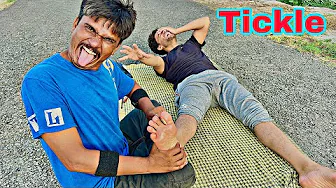 ASMR FEET TICKLE THERAPY WITH COMB 🪮 || Amazing reaction and revenge trick 😝😜