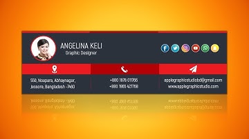 Free Email Signature Design - Adobe Photoshop CC Tutorial