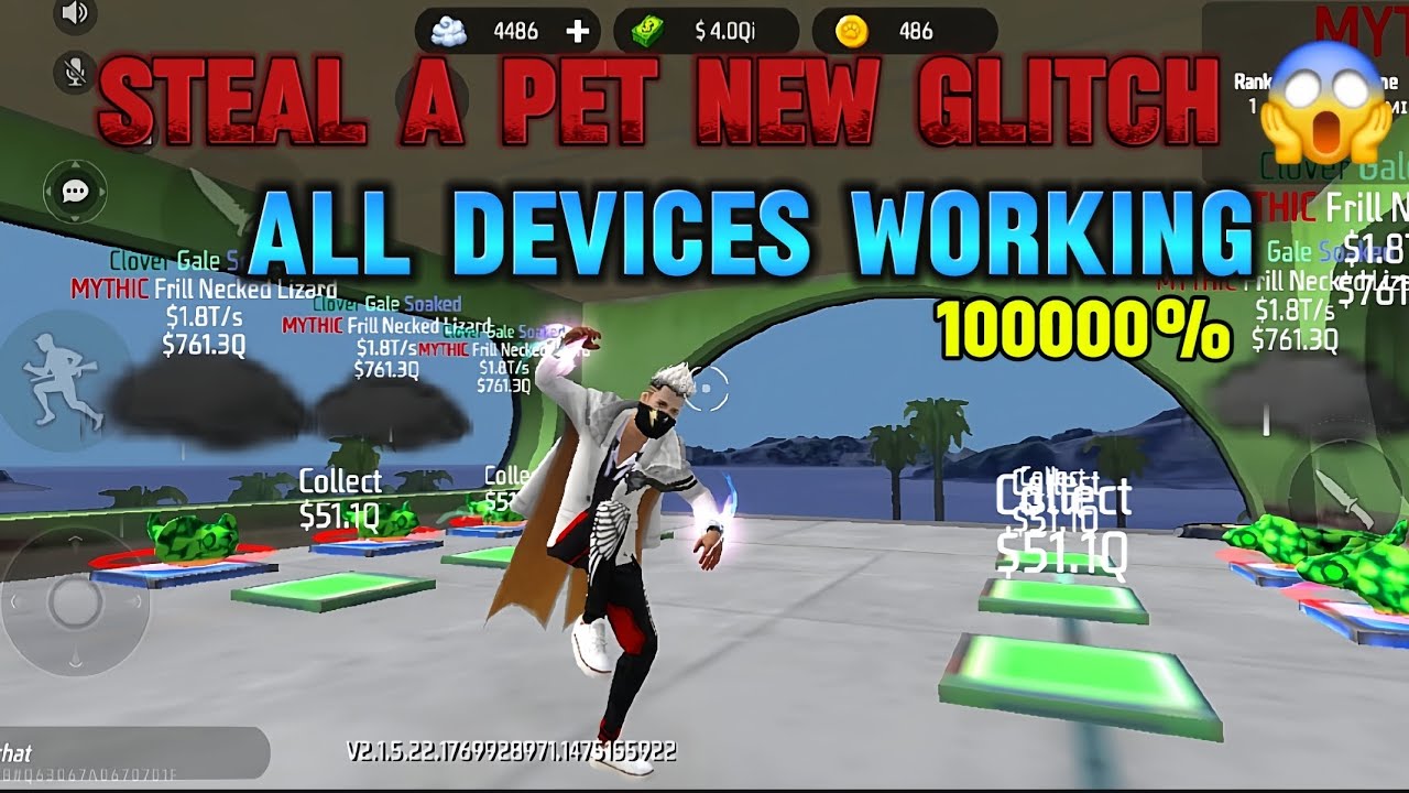 free fire steal a pet new glitch 😱 | steal a pet glitch new update 💪