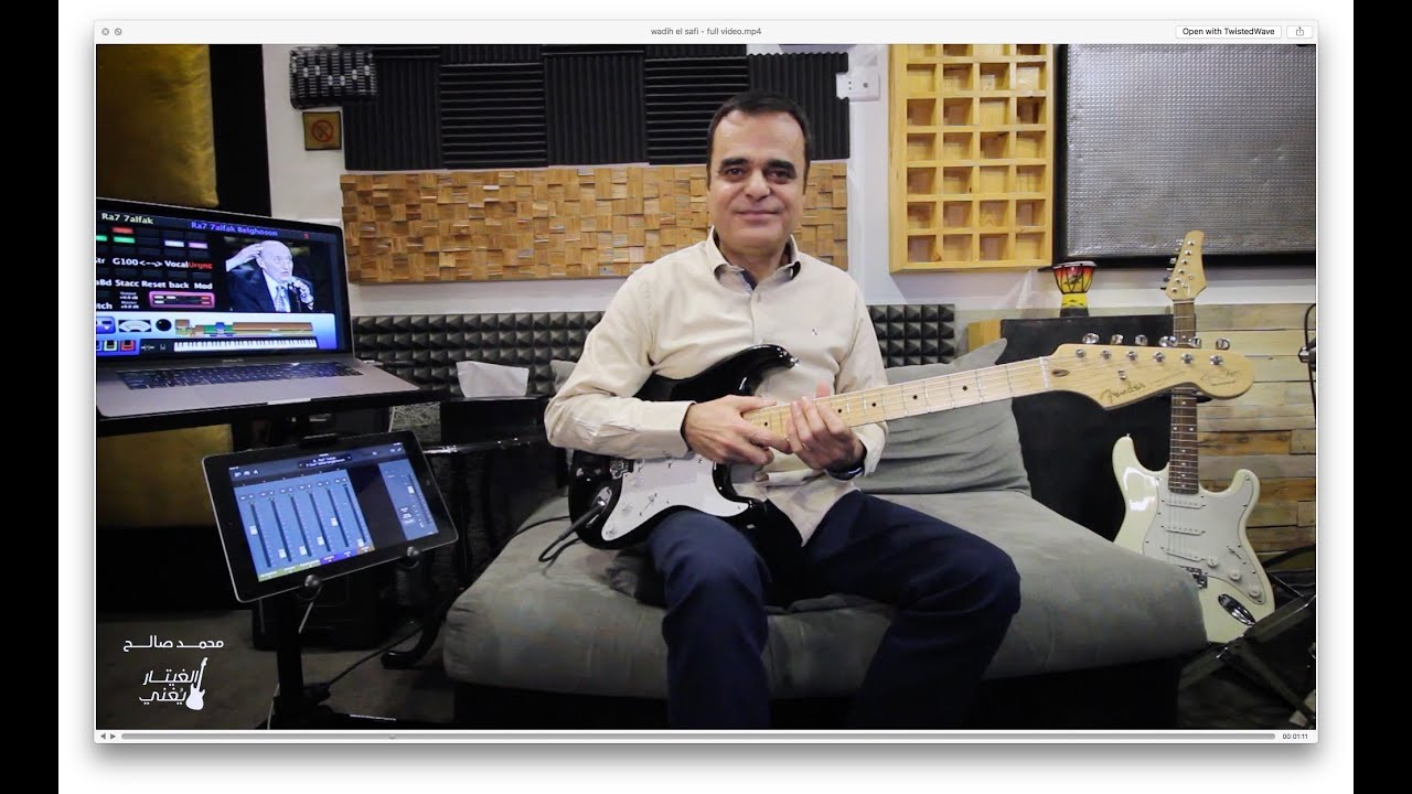 محمد صالح الغيتار يغني العملاق الاستاذ وديع الصافي