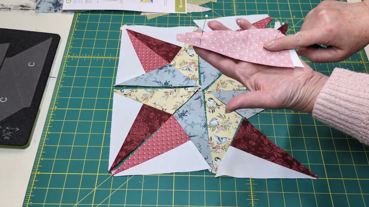пошаговая инструкция по изготовлению трафарета Blazing Star от Accuquilt
