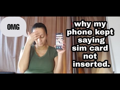 Why does my Samsung S20 plus keep saying no Sim card inserted.