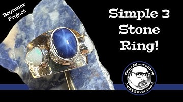 Make a Three Stone Wide Band Ring