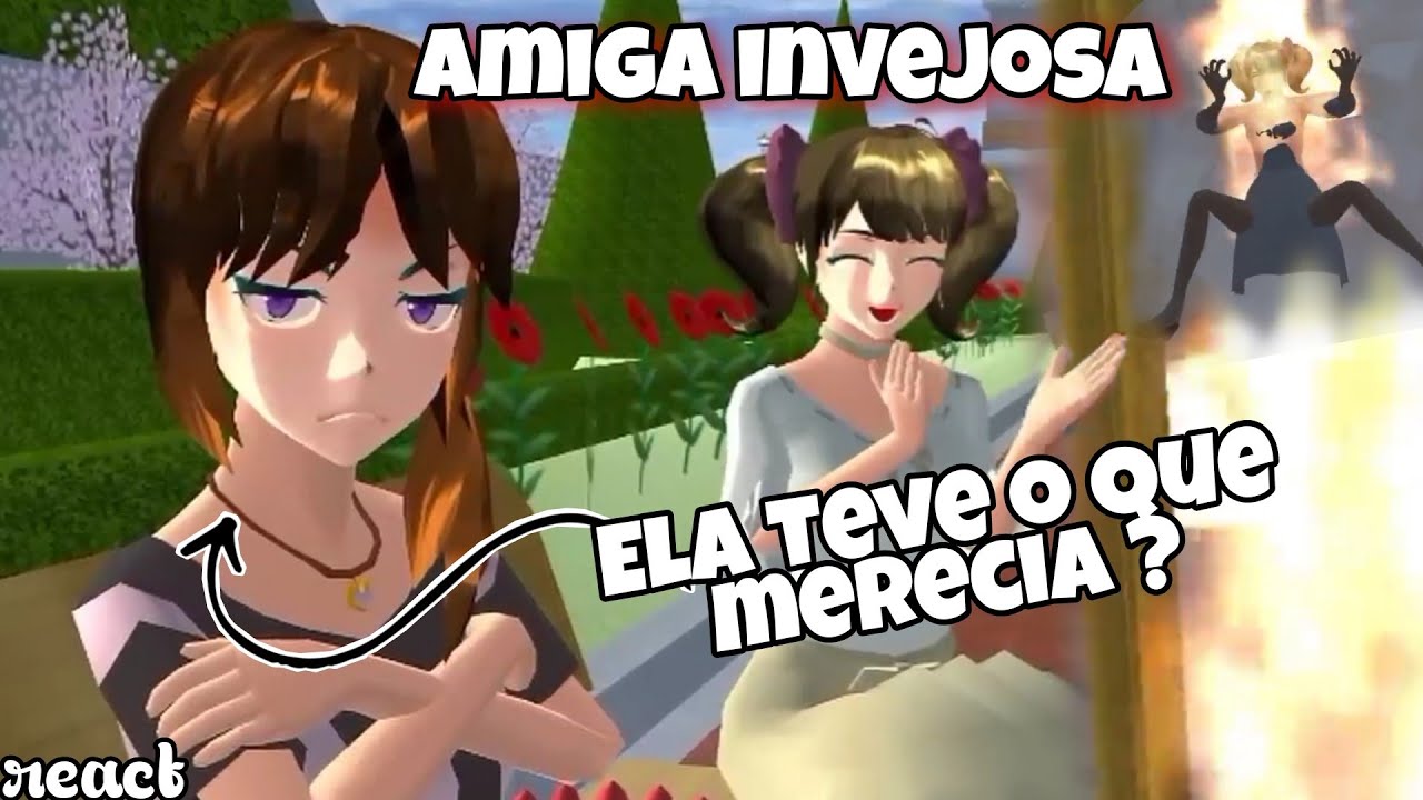 AMIGA INVEJOSA PESCOTAPA 😰React Sakura School simulator ❤️