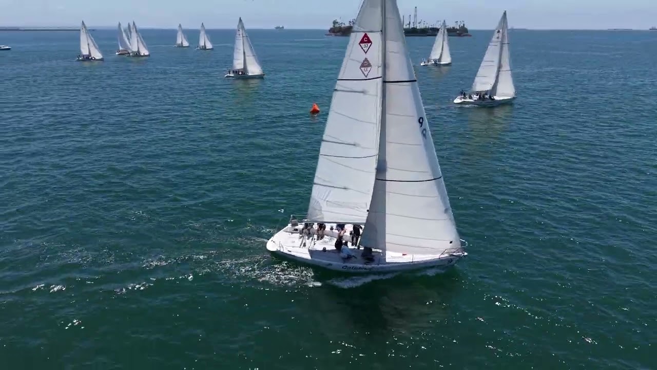 ⁣2026 LBRW   Day 2   Race 3   Catalina 37 start