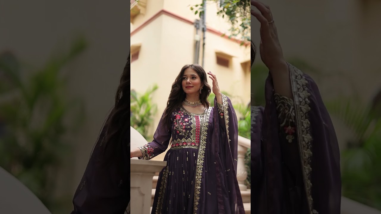 Soft Red Faux Georgette Suit