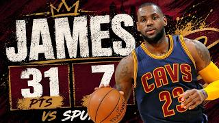 LeBron James 31 pts 7 asts vs Spurs 14/15 season