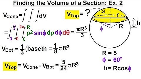Calculus 3: Triple Integrals (18 of 25) Finding the Volume of a Section: Ex. 1