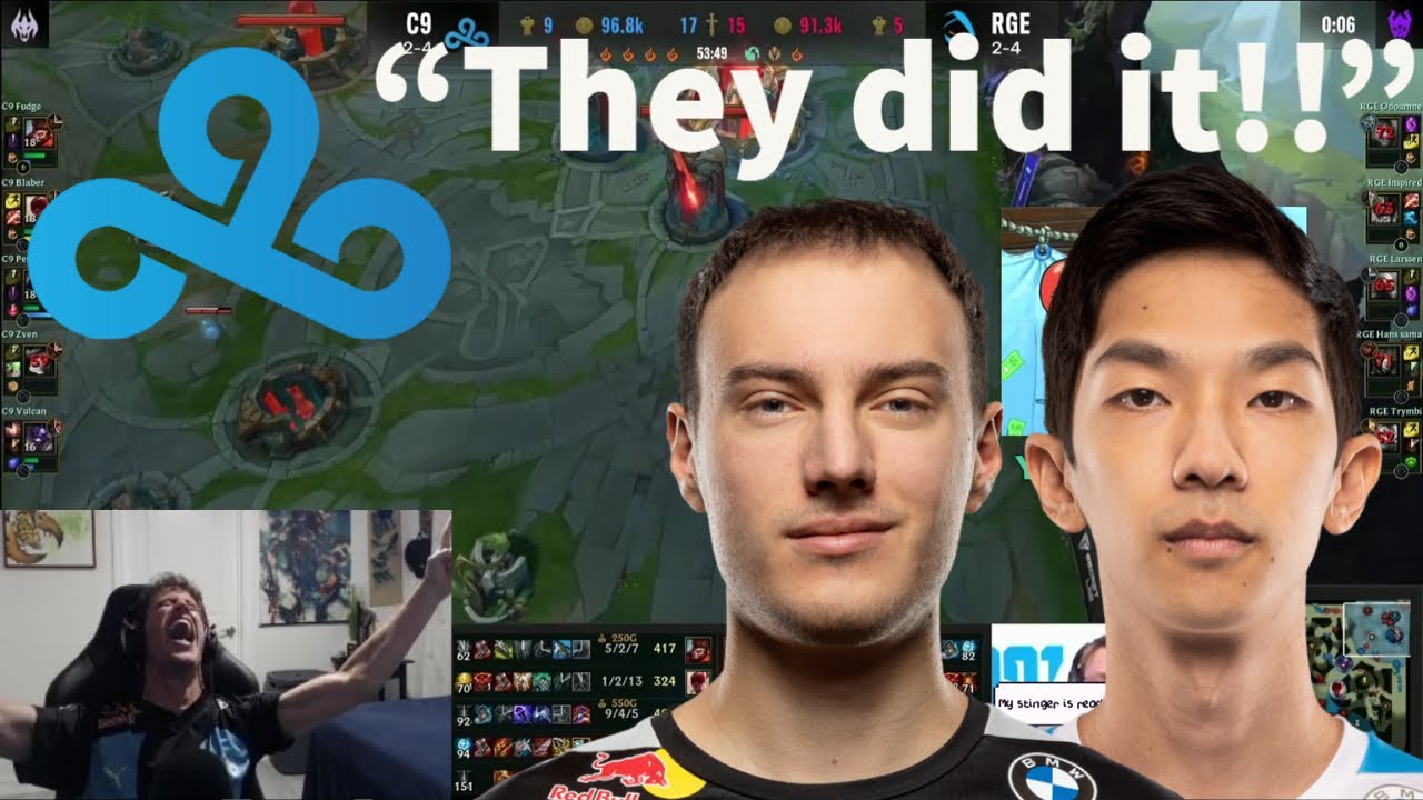 CaptainFlowers сходит с ума, когда C9 выходит из группы!! C9 против RGE!