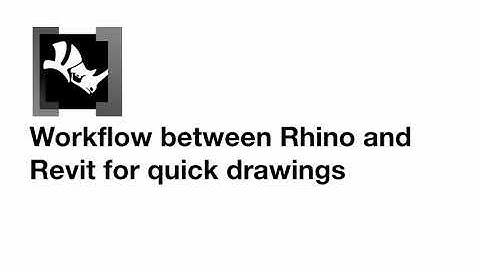 Rhino models into Revit for quick drawings with Rhino.Inside.Revit