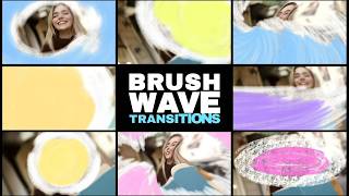 Free Brush Wave Scene Transitions - Color-Rich Hand-Sketched Wipes (Ae)