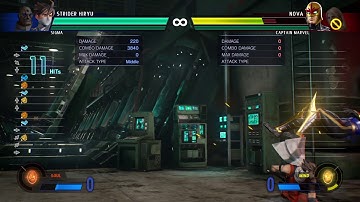 [MARVEL VS CAPCOM: INFINITE] 1.05 Strider Gram Combo