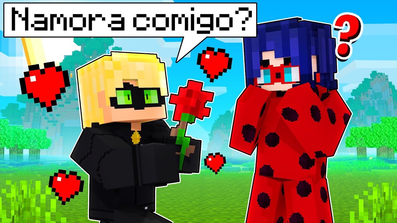 CAT NOIR pediu a LADY BUG no Minecraft!