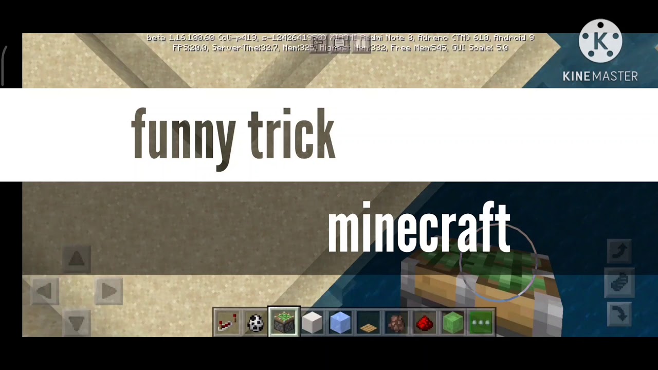 Funny 😝 minecraft trick - YouTube