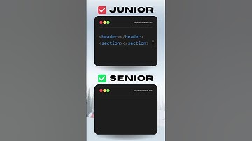 Junior Vs Senior developer html shortcuts 🤩 #shorts #coding