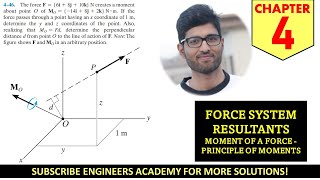 4-46 Force System Resultant Moments Chapter 4 (Hibbeler Statics 14th Edition) Engineers Academy
